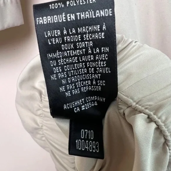 FootJoy Quarter Snap Golf Jacket Beige Men’s Size Medium Henley Pullover Pockets - Picture 9 of 9